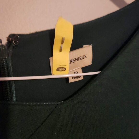 Kelly Green AsymmetricaDaniel Cremieux π Dress - Sz 10 - Sexy Silhouette - Picture 6 of 6